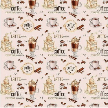Ткань Вафельное полотно COFFEE LATTE ширина 50 см